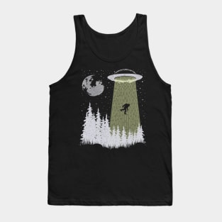 Bigfoot Ufo Abduction Tank Top